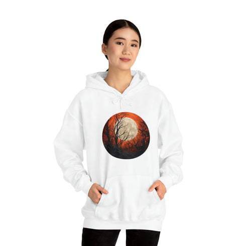 Halloween Harvest Moon - Graphic Hooded Sweatshirt
